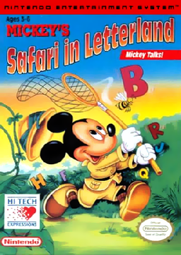 Mickey's Safari in Letterland (USA) box art